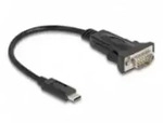Delock Adapter USB Type-C zu 1 x Seriell RS-232 D-Sub 9 Pin Stecker mit...