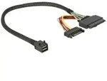 DeLOCK - Internes SAS-Kabel - SFF-8643 (M) bis SATA-Stromstecker, U.2 (SFF-8639)
