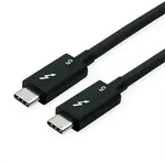 ROLINE Thunderbolt&trade; 5 Kabel, C-C, ST/ST, 80Gbit/s, 240W, passiv, schwarz, 0,8 m