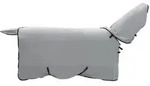 vidaXL Pferdedecke Hellgrau und Rosa 125 cm Polyester