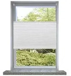 vidaXL Verdunklungsplissee 70&times;150 cm Wei&szlig;
