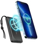 Powerbank 10000mAh mit induktivem Laden kompatibel mit MagSafe PD QC3.0 2A 20W