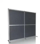Akustik Trennwand Stellwand FLEXMIUT MODUL 167x192 PET grau hjh OFFICE