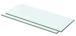 vidaXL Regalb&ouml;den 2 Stk. Glas Transparent 50x15 cm