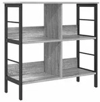 vidaXL B&uuml;cherregal Graues Sonoma 82 x 32 x 79 cm Holzwerkstoff