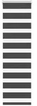 vidaXL Zebrarollo Schwarz 55x100 cm Stoffbreite 50,9 cm Polyester