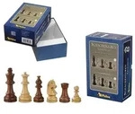 Schachfiguren Sigismund, K&ouml;nigsh&ouml;he 95 mm, in Set-Up Box