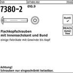 Flachkopfschraube ISO 7380-2 Bund/Innen-6kt M8x 40 010.9 200 St&uuml;ck