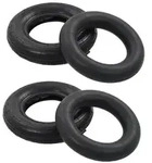 vidaXL 4-tlg. Schubkarrenreifen und Schlauch-Set 3.50-8 4PR Gummi