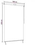 vidaXL Rollo Mehrfarbig 180 x 250 cm Stoff und Aluminium
