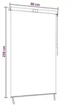 vidaXL Rollo Mehrfarbig 80 x 250 cm Stoff und Aluminium