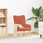 vidaXL Relaxsessel Rot Orange Cordstoff