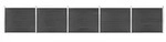 vidaXL Zaunelement Set WPC 872x146 cm Grau