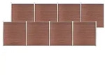 vidaXL Gartenzaun WPC 1391x186 cm Braun