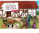 Vom Schaf zur Wolle. Wie ein Faden entsteht. Kamishibai Bildkartenset.