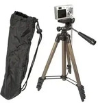 TronicXL Tripod 19 Universal Kamera Stativ 105cm + Tasche kompakt Wasserwaage