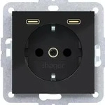 Hager Stkd SCHUKO USB-C 2f 20W WAS4055BG