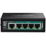 TRENDnet TI-B541 5-Port DIN-Rail Switch, PoE++ Powered mit PoE Pass-Through