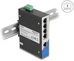 Delock Industrie Gigabit Ethernet Switch 5 Port RJ45 f&uuml;r Hutschiene
