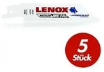 Lenox S&auml;bels&auml;geblatt BIM Uni - 5 St&uuml;ck - Gr&ouml;&szlig;e:102 x 19 x 0.9 mm / 18 ZPZ