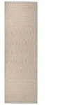 vidaXL Outdoor-Teppich Flachgewebe 80x250 cm Braun Gestreift
