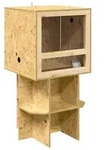 vidaXL Terrarium Braun 50 x 50 x 100 cm OSB