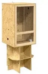 vidaXL Terrarium Braun 50 x 50 x 130 cm OSB