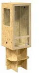 vidaXL Terrarium Braun 50 x 50 x 150 cm OSB
