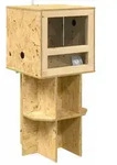vidaXL Terrarium Braun 40 x 40 x 90 cm OSB