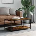vidaXL Couchtisch R&auml;uchereiche 90x49x40 cm Holzwerkstoff