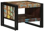 vidaXL Couchtisch Mehrfarbig 50x50x38 cm Altholz Massivholz