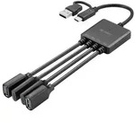SANDBERG Hub - USB-C/USB-A to 2A+2C splitter