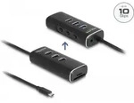 Delock 3 Port USB 10 Gbps Hub inkl. SD und Micro Card Reader mit Type-C Anschlus