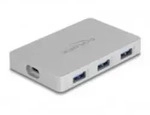 Delock 7 Port USB Hub mit 4 x Type-C Buchse und 3 Typ-A PD 82 Digital/Daten
