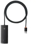 Baseus Lite Series HUB Adapter USB-A auf 4xUSB-A 3.0 5Gb/s schwarz (WKQX030101)