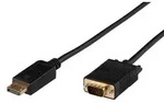 Displayport zu VGA Kabel 2m Displayport Version 1.2 Schwarz