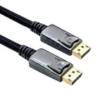 ROLINE DisplayPort Kabel, DP-DP, v1.2, ST - ST, schwarz-metallic, 3 m Kabel
