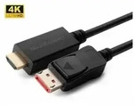 MicroConnect - Adapterkabel - DisplayPort m&auml;nnlich eingerastet zu HDMI...