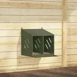 vidaXL H&uuml;hner-Nistkasten mit 2 F&auml;chern Olivgr&uuml;n Metall