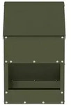 vidaXL H&uuml;hnerf&uuml;tterer Olive Gr&uuml;n 21 x 16 x 33 cm Kaltgewalzter Stahl