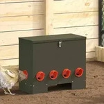 vidaXL H&uuml;hnerf&uuml;tterer 2 pcs Olive Gr&uuml;n 60,5 x 29 x 51 cm
