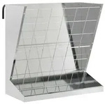vidaXL Heu Futterspender Silber 71 x 33 x 70 cm Verzinkter Stahl
