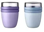 Mepal | Lunchpot Ellipse Mixed | Vivid Lilac + Nordic Blue | M&uuml;slibecher to go 