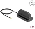 Delock WiFi 7 Antenne RP-SMA Stecker 2,5 - 3,6 dBi omnidirektional mit magnetisc