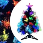 vidaXL K&uuml;nstlicher Weihnachtsbaum mit 50 LEDs Gr&uuml;n 64 cm PVC