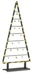 vidaXL Metall Weihnachtsbaum mit St&auml;nder Schwarz 125,5 cm Stahl