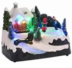 vidaXL Weihnachtlicher Tisch Mehrfarbig 16 x 11,5 x 13 cm Kunststoff
