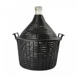 Weinballon, Glasballon, Dame Jeanne im Weidenkorb - 15L, normale &Ouml;ffnung +