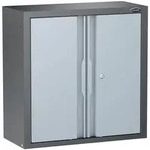 H&auml;ngeschrank V6000-046, 676 mm x 300 mm x 684 mm, RAL 9005 / RAL 7004, VIGOR