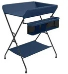 vidaXL Wickeltisch Marineblau Eisen